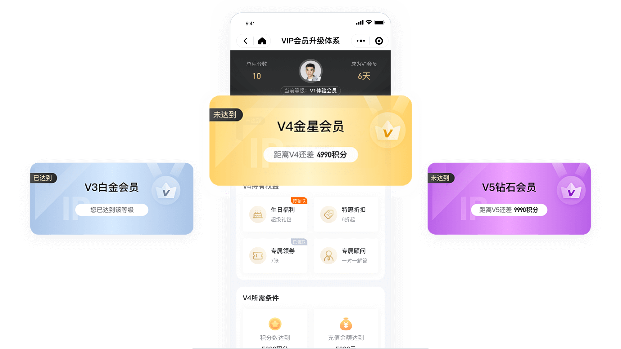 店嘉科技-会员卡等级